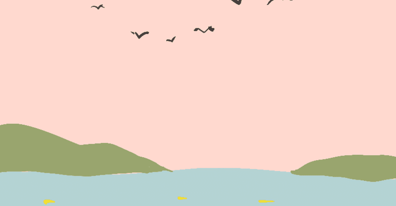 今日のイラスト「朝の鳥」描きました