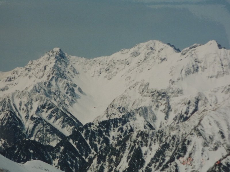 1992年大天井岳より穂高連峰