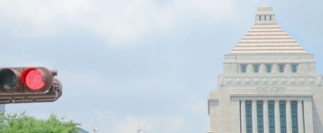 信号機写真_国会前_
