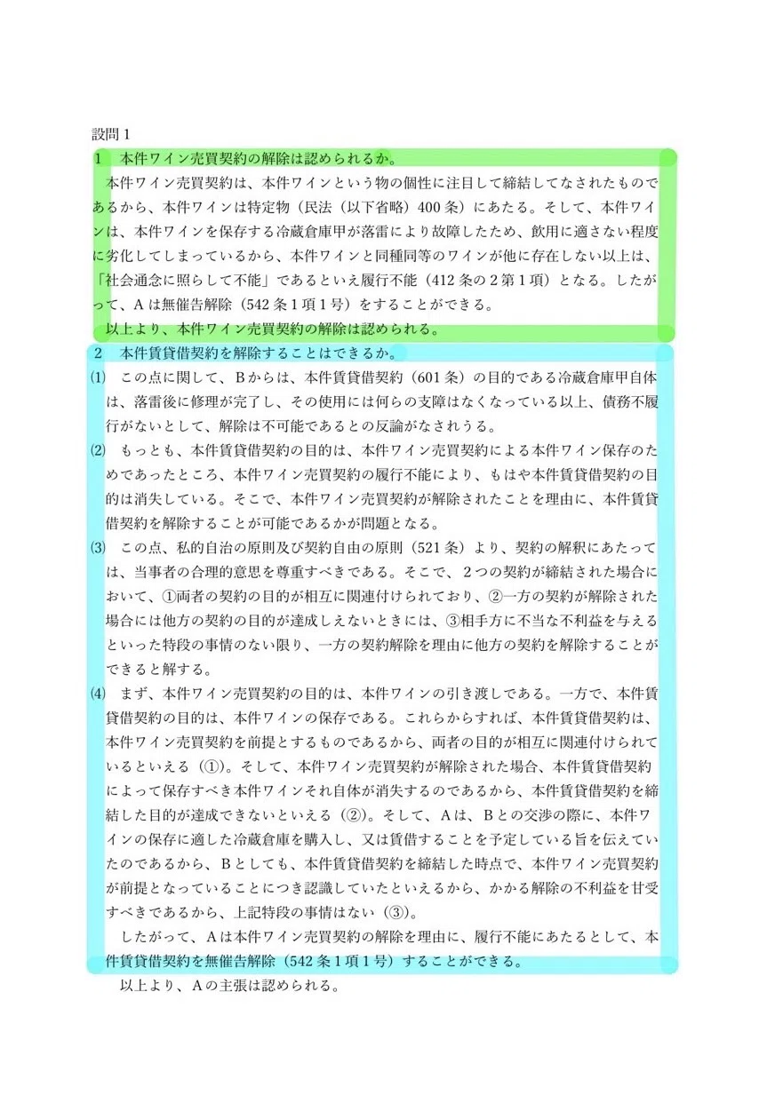 1年合格者の論文本番での頭の使い方～令和3年度予備試験民法を素材