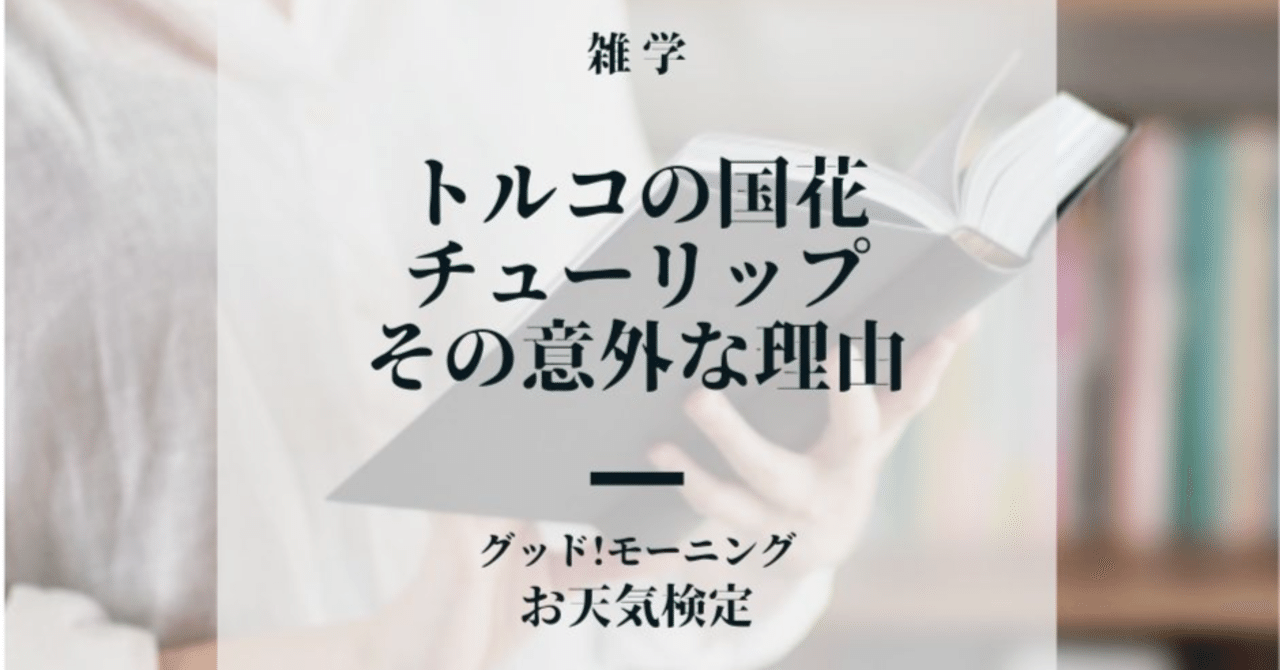 トルコの国花 チューリップ その意外な理由 なお テレビ番組プレゼンツ Note