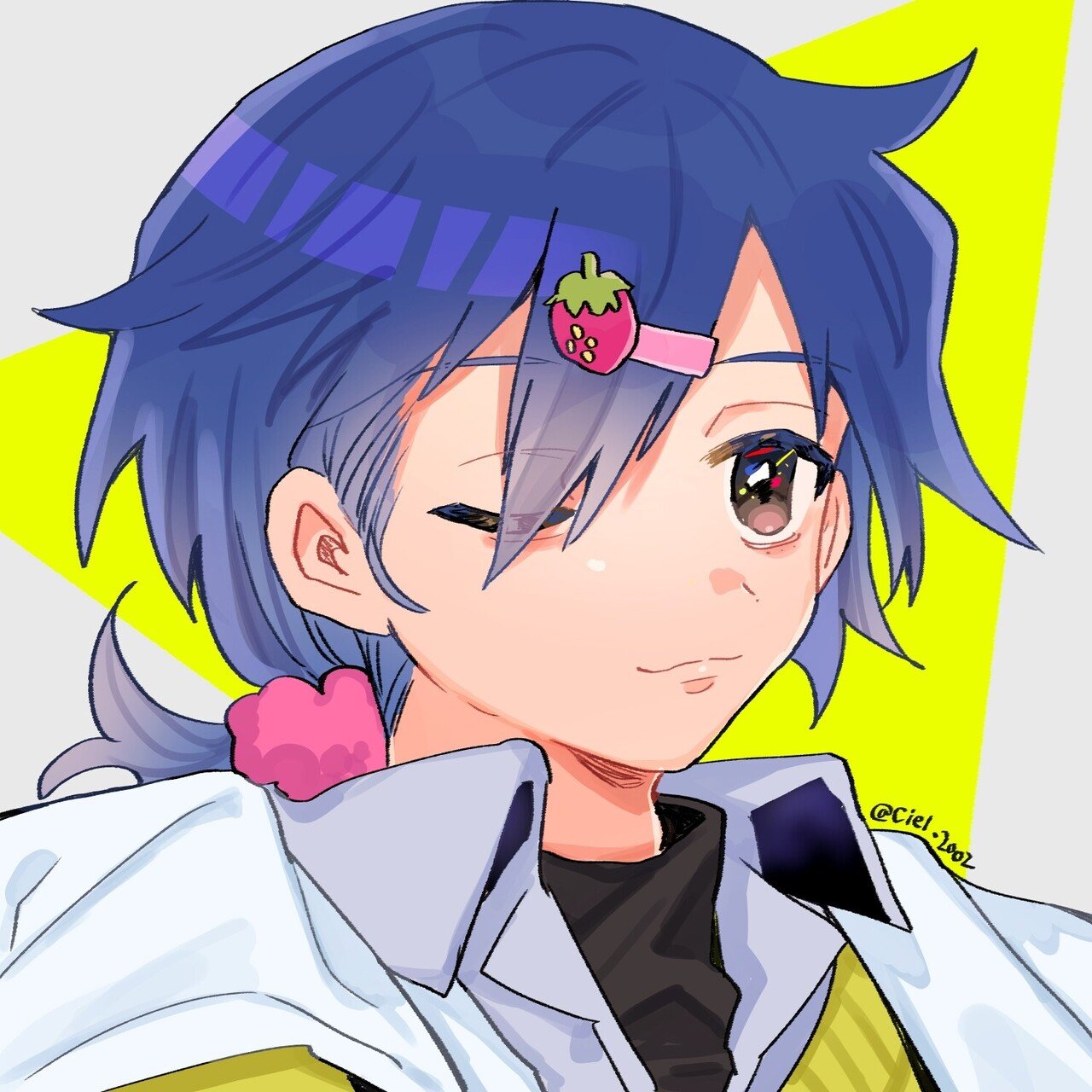 博士ぽい男子高校生のフリーアイコン シエルちゃん Note