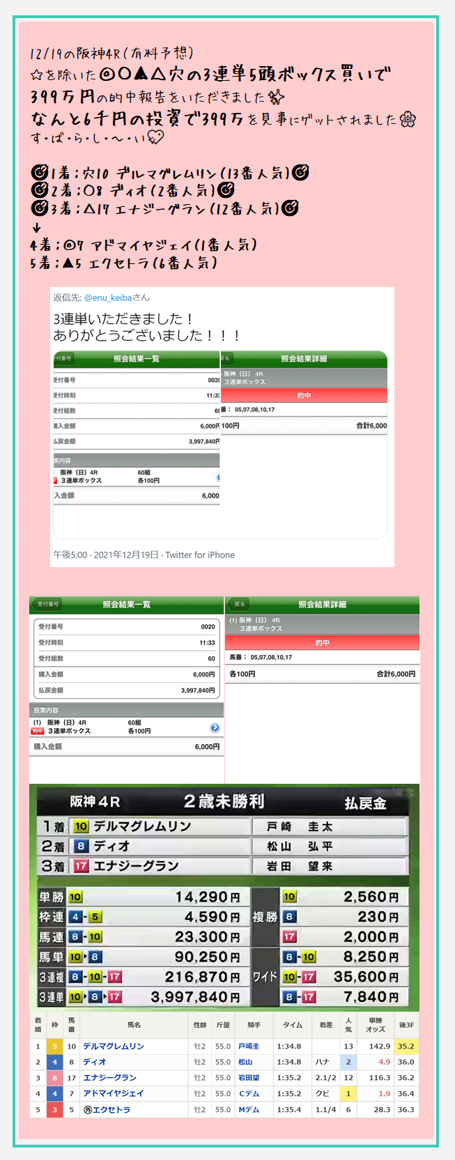 馬キュン ランク えぬ 競馬予想 Note