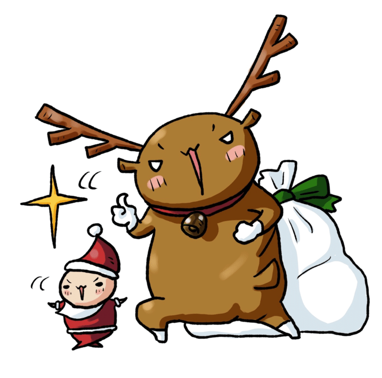 #メリークリスマス 🎄2021年もちびサンタとトナカイが駆けずり回る〜🎉#クリスマスイブ #クリスマス #サンタクロース #イラスト #イラストレーター #アート #アーティスト #ふじ #xmas #xmaseve #christmas #merrychristmas #santaclaus #japan #illustration #illustrator #procreate #fuji 