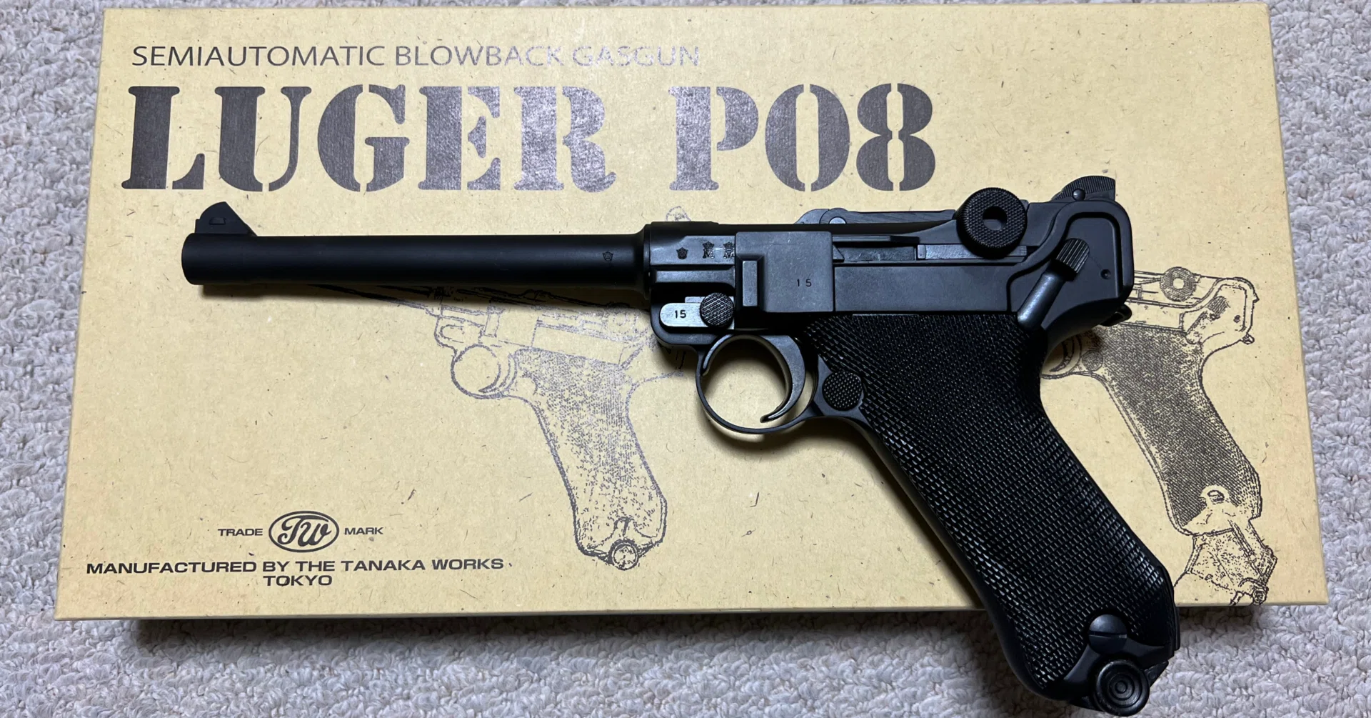 中学の時、欲しかったもの、買いました！： ガスガン ルガーP08｜草場