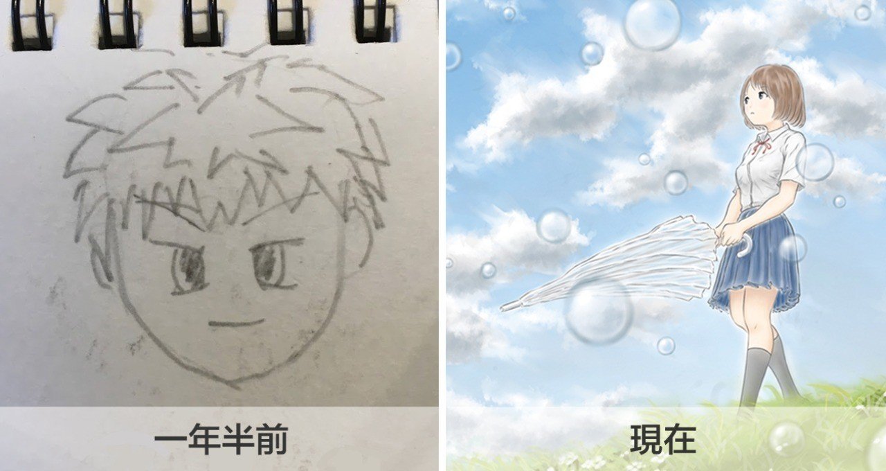 一年半描き続けた絵を振り返ってみる ムナゾー イラスト Note 一年半描き続けた絵を振り返ってみる ムナゾー イラスト Note