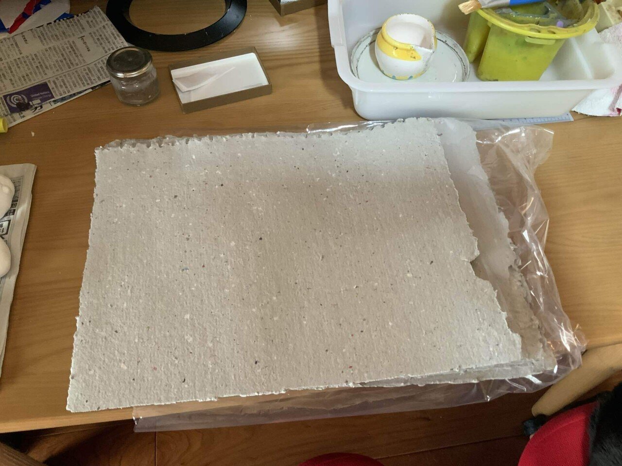 初めての張り子作り その2 紙を貼る 福知伸夫 Note