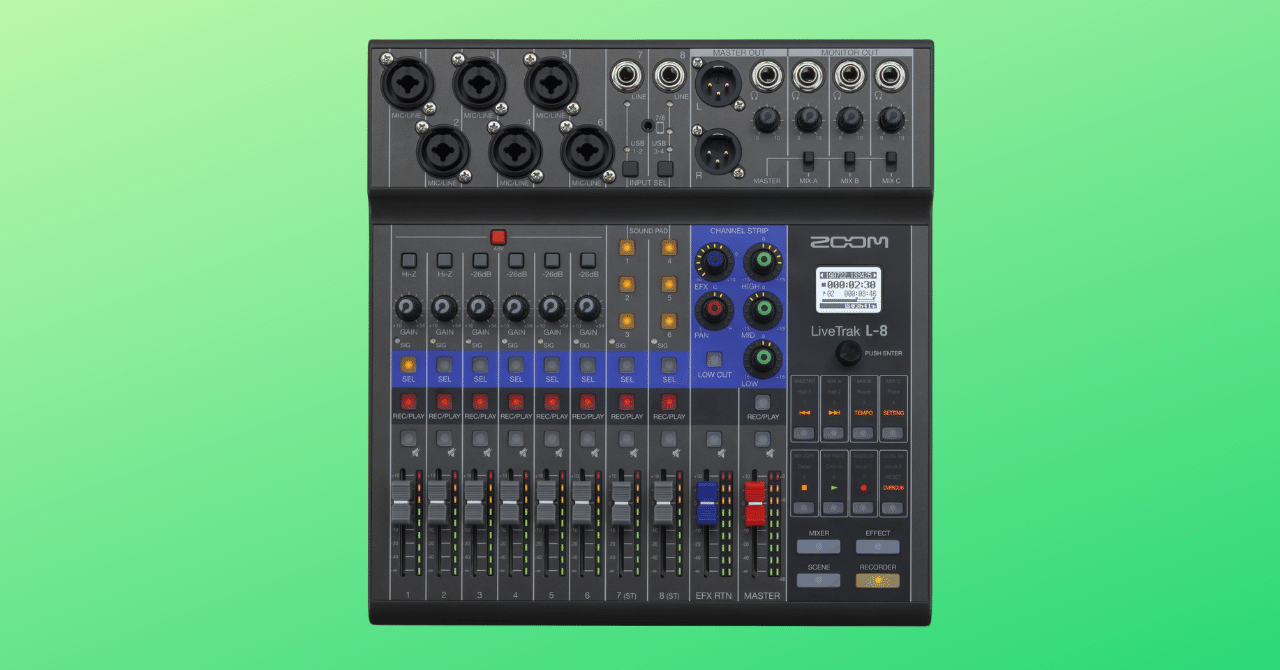 【配信・プロ仕様】 ZOOM 8chデジタルミキサー LiveTrak L-8 Zoom LiveTrak L-8 | Zoom