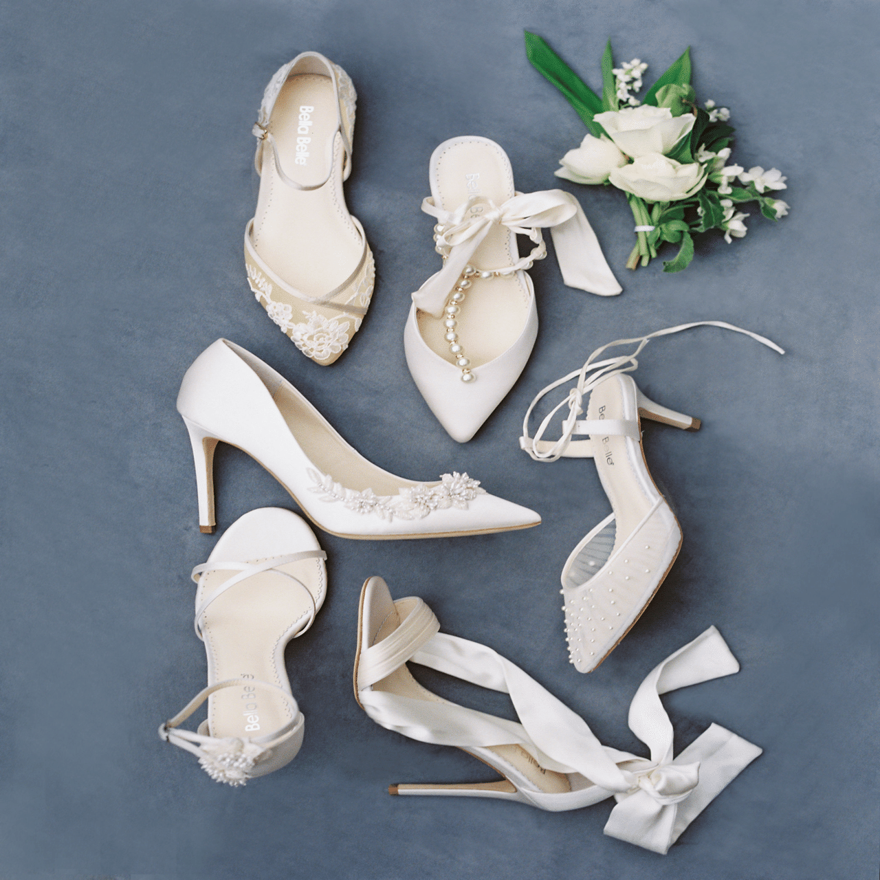 Bella Belle フラワービジュー ブライダル ウェディングシューズ 最後にこだわりたいブライダルシューズ｜Yuichi Uno