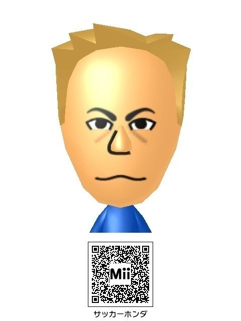 似顔絵mii 本田 圭佑 選手 ソエジマケイタ キャラ 写真 似顔絵 Note