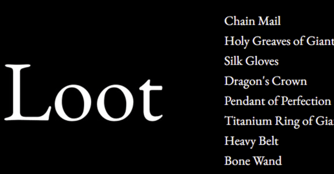 一見ナンジャコリャ な Loot Nft の天才っぷり 発想の拡張 モリプト タツヤ Note