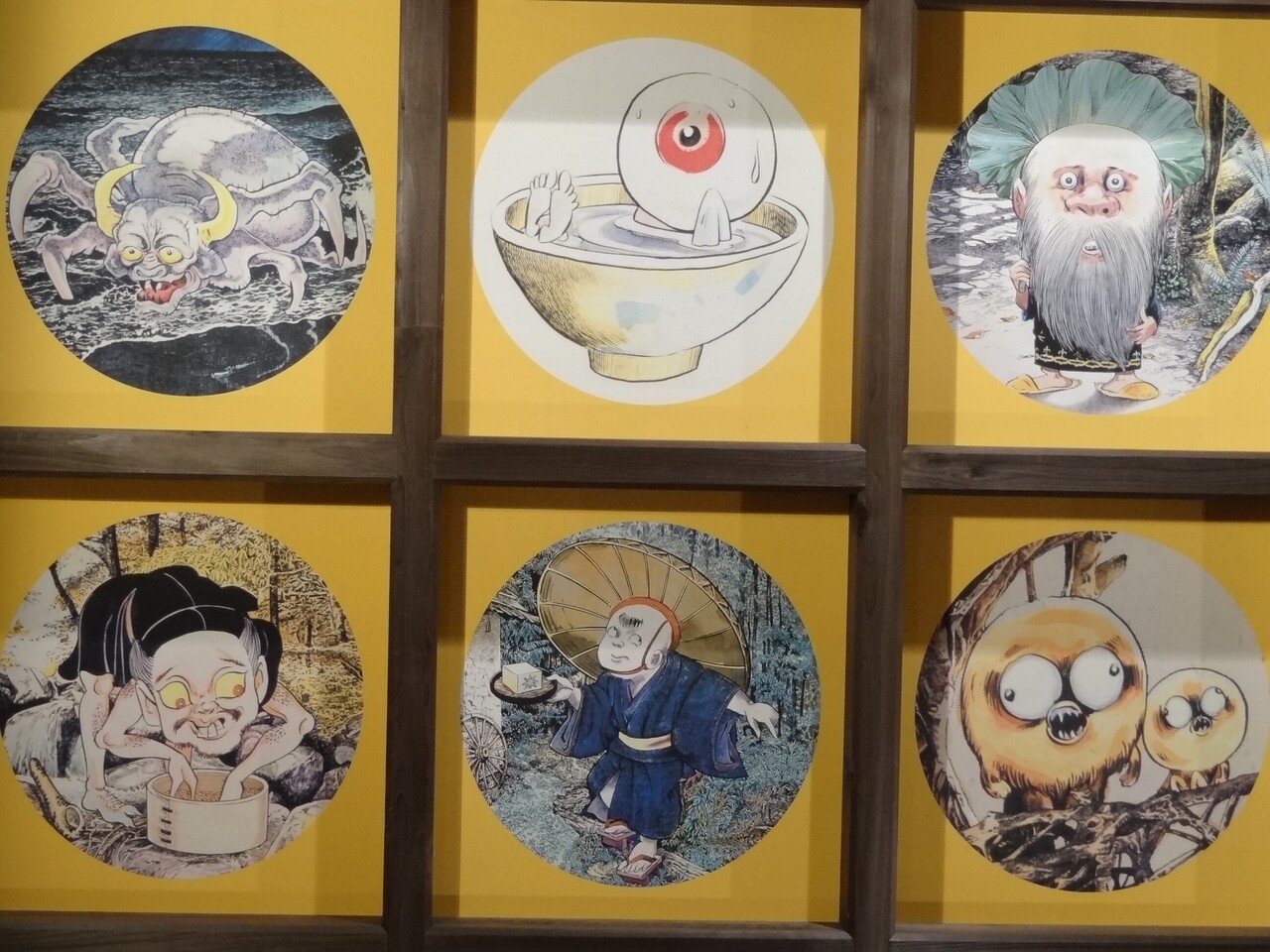 鬼太郎天井絵108枚「圓流院（円流院）」水木しげる氏の愛！大山に来