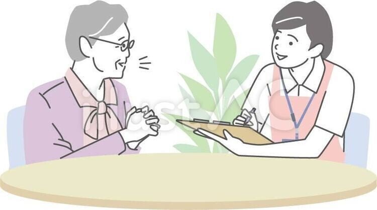 新作 イラスト無料材 介護スタッフ 面接 無料 イラスト無料提供中 一部有料 Note
