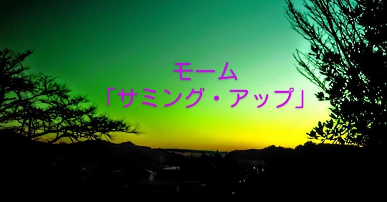 サミング・アップ(モーム)｜山根あきら | 哲学者