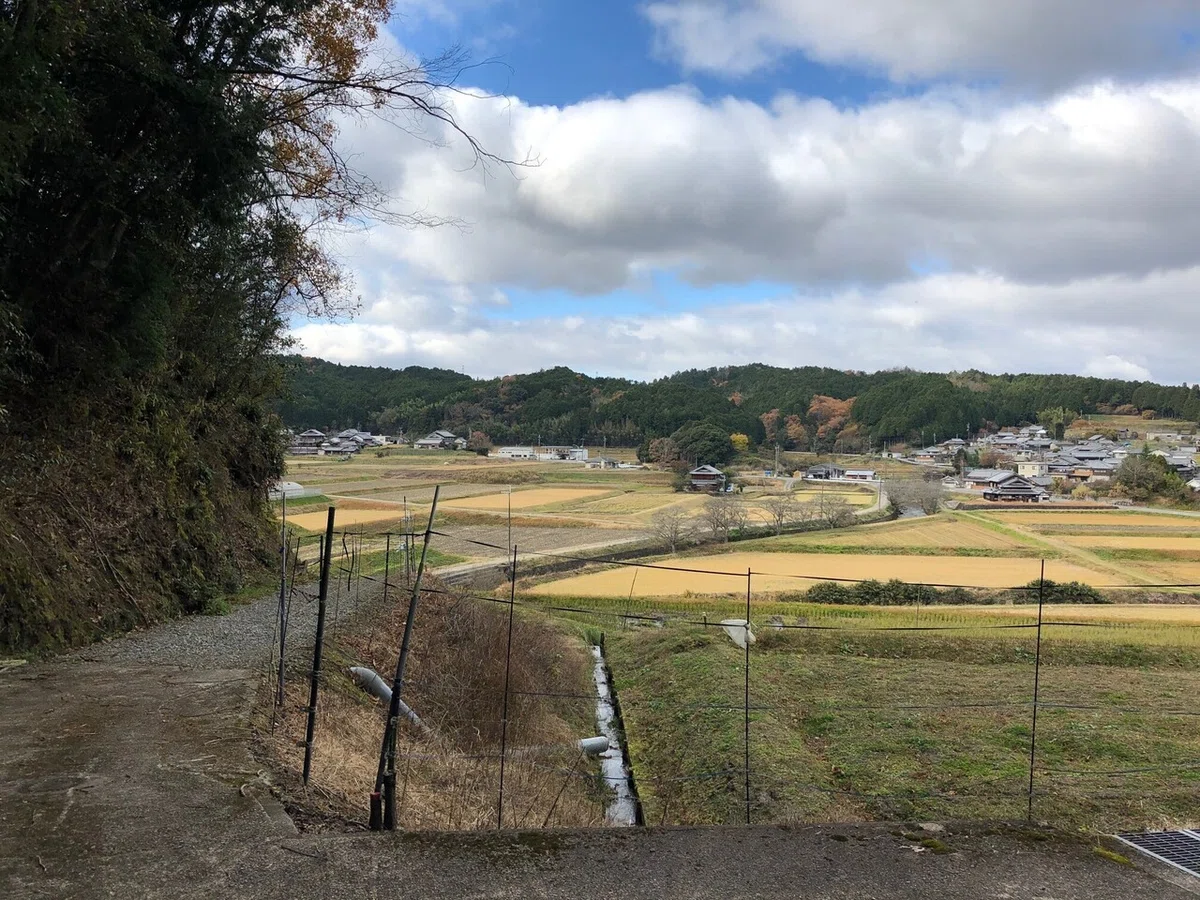 柳生街道の集落_柳生街道