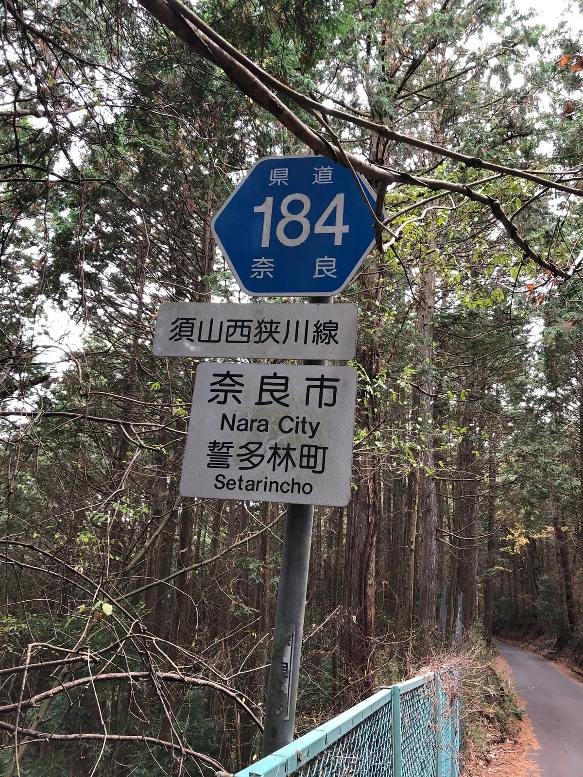 県道184標識_柳生街道