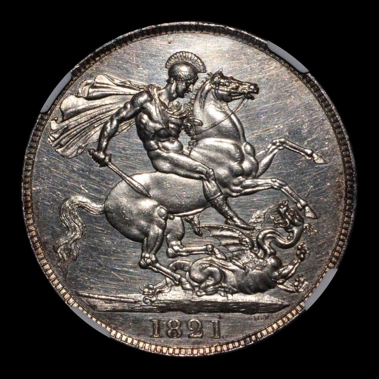 アンティークコインの世界 ｜ ジョージ4世のクラウン銀貨とスラブのおはなし｜Shelk🦋