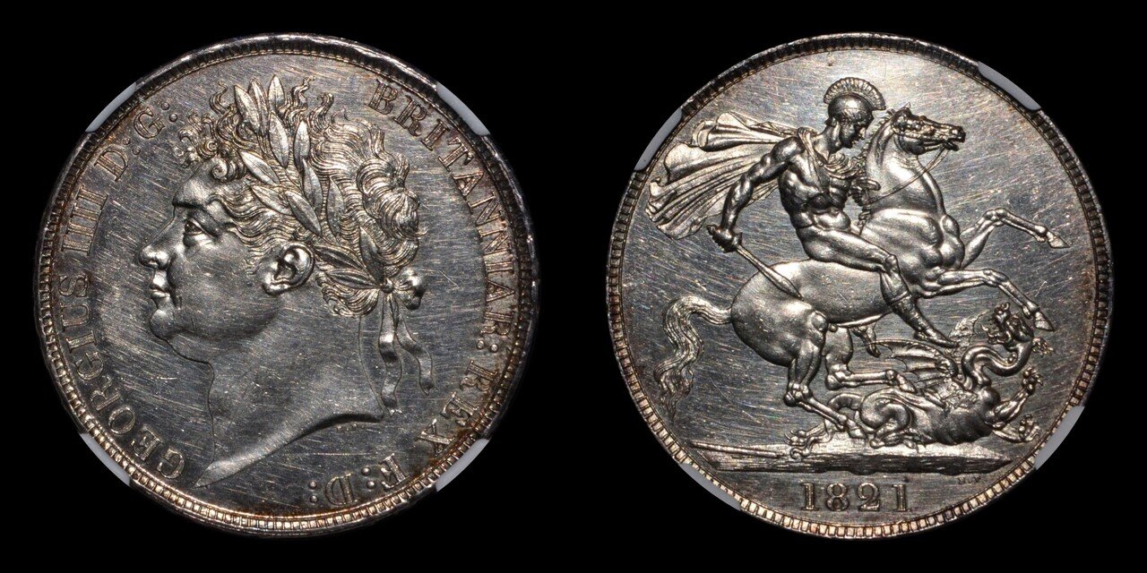 アンティークコインの世界 ｜ ジョージ4世のクラウン銀貨とスラブの