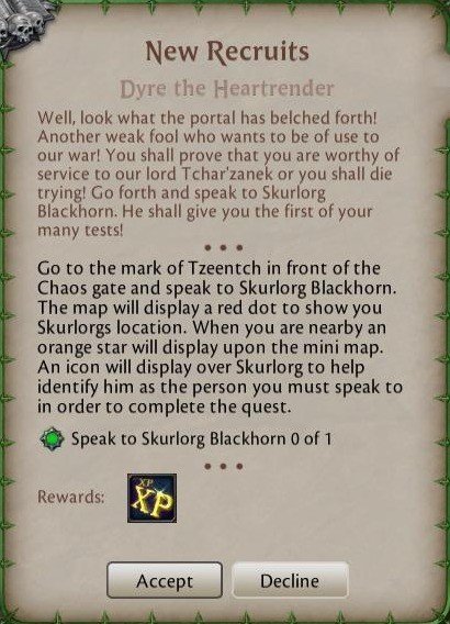 Warhammeronlineだいすき Chaos 1 Shinwiki Note