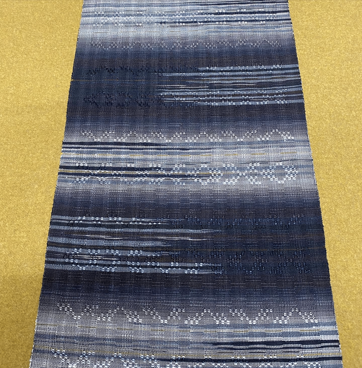 爽やかに締める　ロートン織　八寸名古屋帯 首里道屯八寸名古屋帯｜夢吉きもの