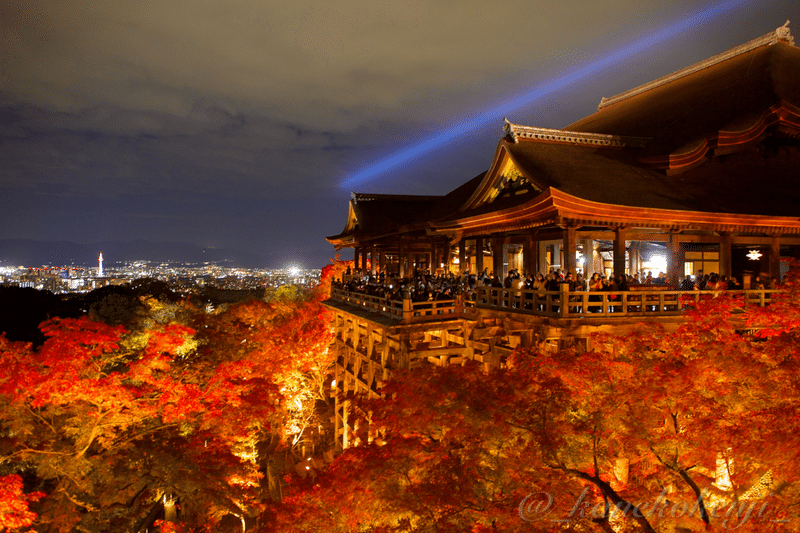 清水寺夜の拝観の写真