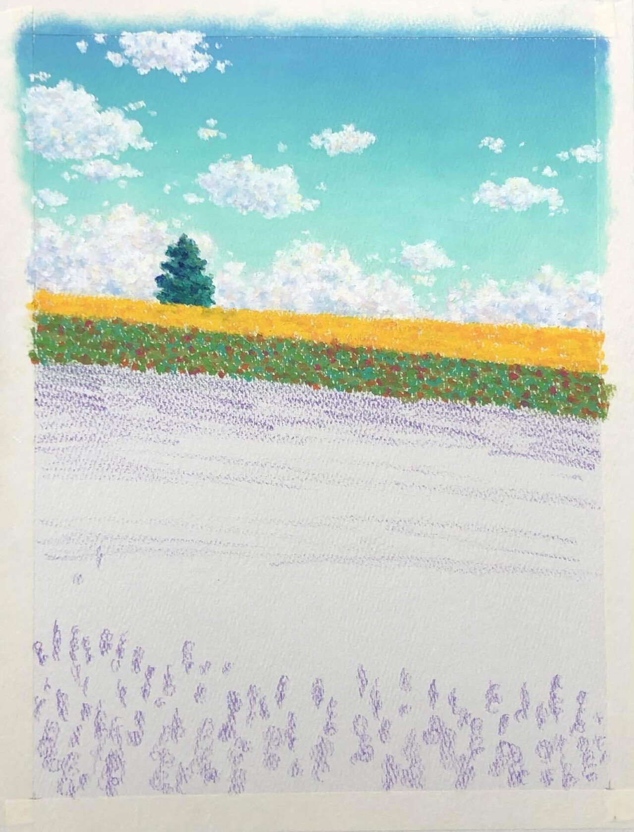 絵が出来るまで オイルパステル Keitapastel 辻 恵太 Note