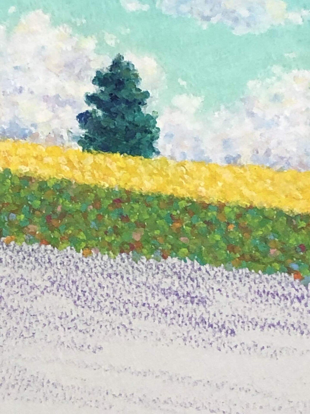 絵が出来るまで(オイルパステル)｜keitapastel(辻 恵太)