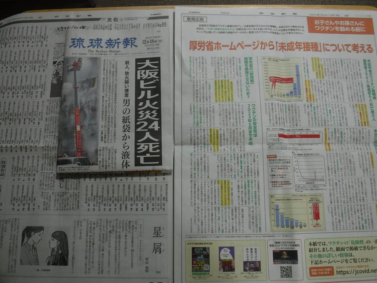 2021年12月18日　琉球新報①