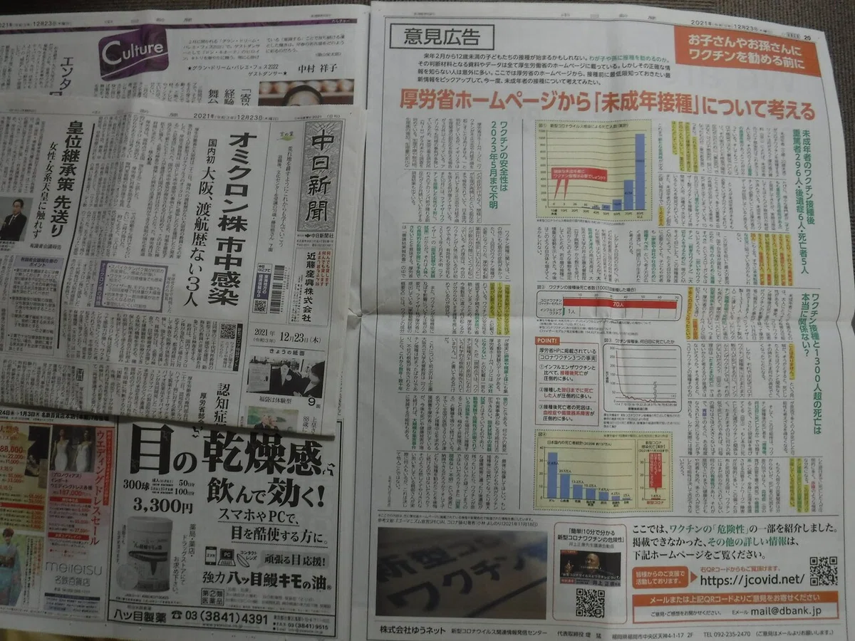 2021年12月23日　中日新聞①