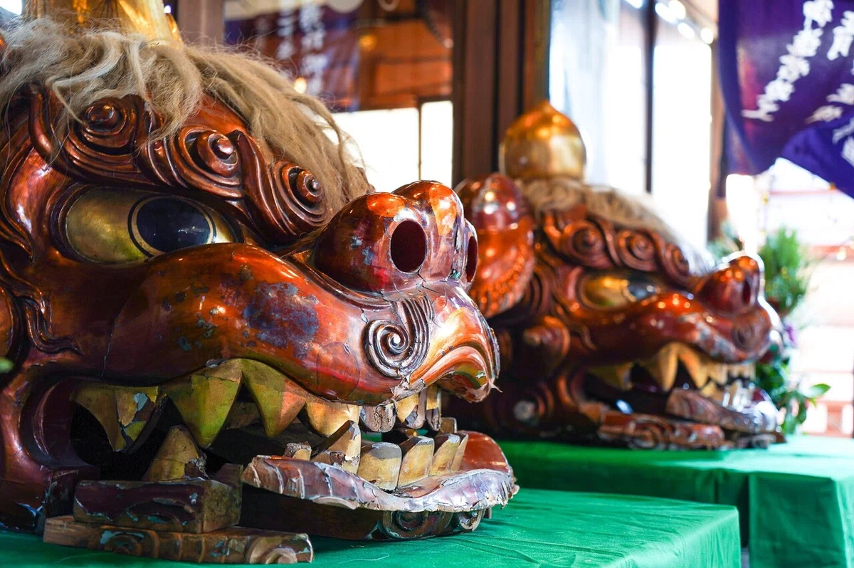 獅子舞 獅子頭 （獅子舞 獅子頭 厄除 縁起物 舞い込み）