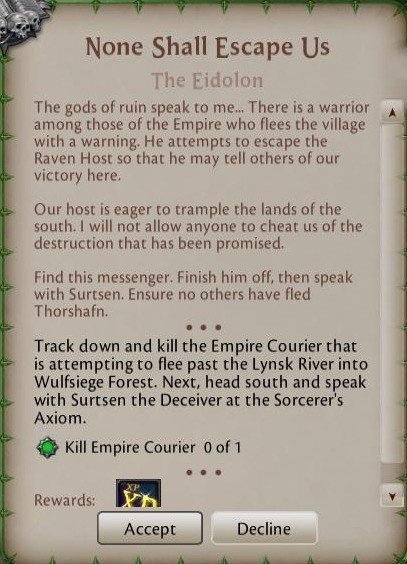 Warhammeronlineだいすき Chaos 1 Shinwiki Note