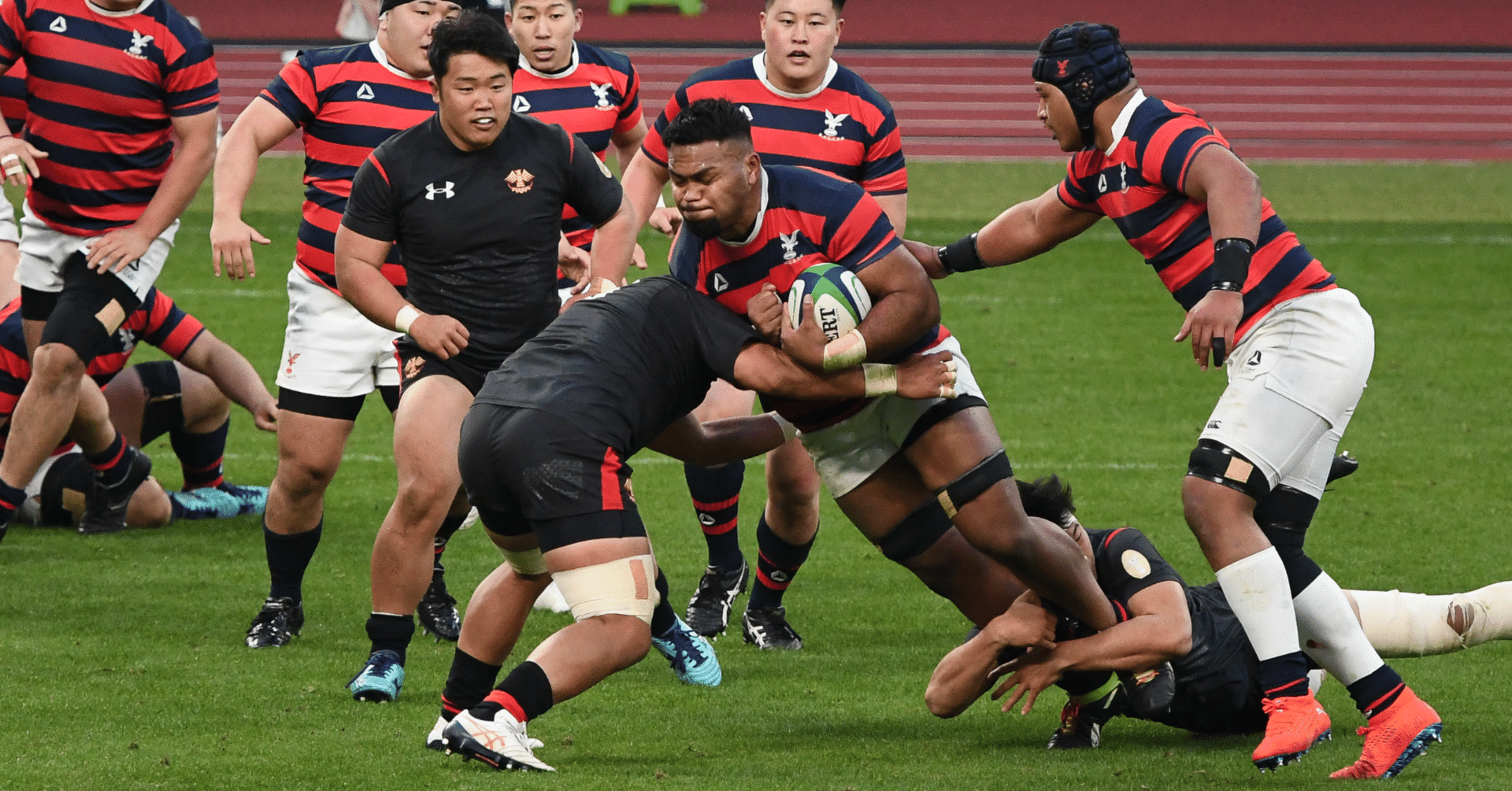 ラグビーのキモはコンタクト 大学選手権準決勝 明治対東海 帝京対京産大 Hla0048 Note