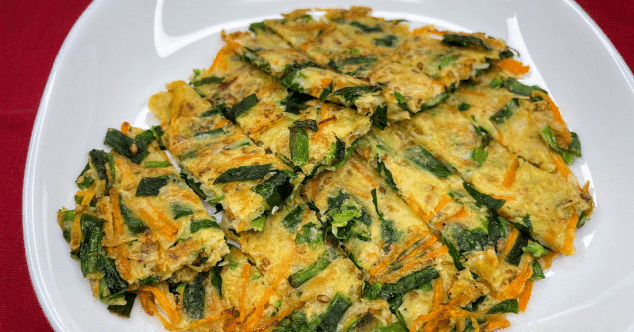 人参とニラと桜えびのチヂミ 今日の一品 やまさん 料理提案家 Note 人参とニラと桜えびのチヂミ 今日の一品 やまさん 料理提案家 Note