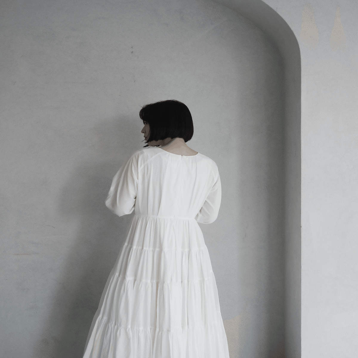 foufou THE DRESS #29 ラグランスリーブティアードワンピース