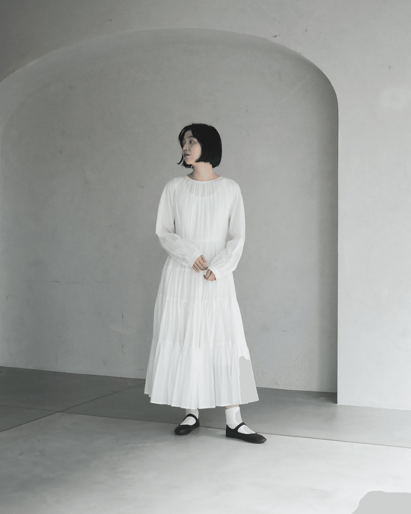 foufou high neck wrap dress 玉虫ワンピース  M