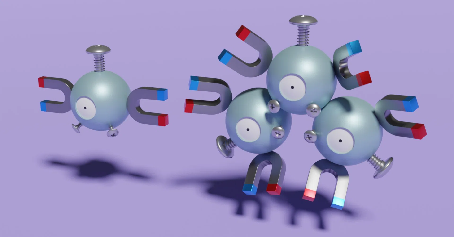 Blender日誌 ポケモンのコイル＆レアコイルを作ってみる｜星影｜Tech