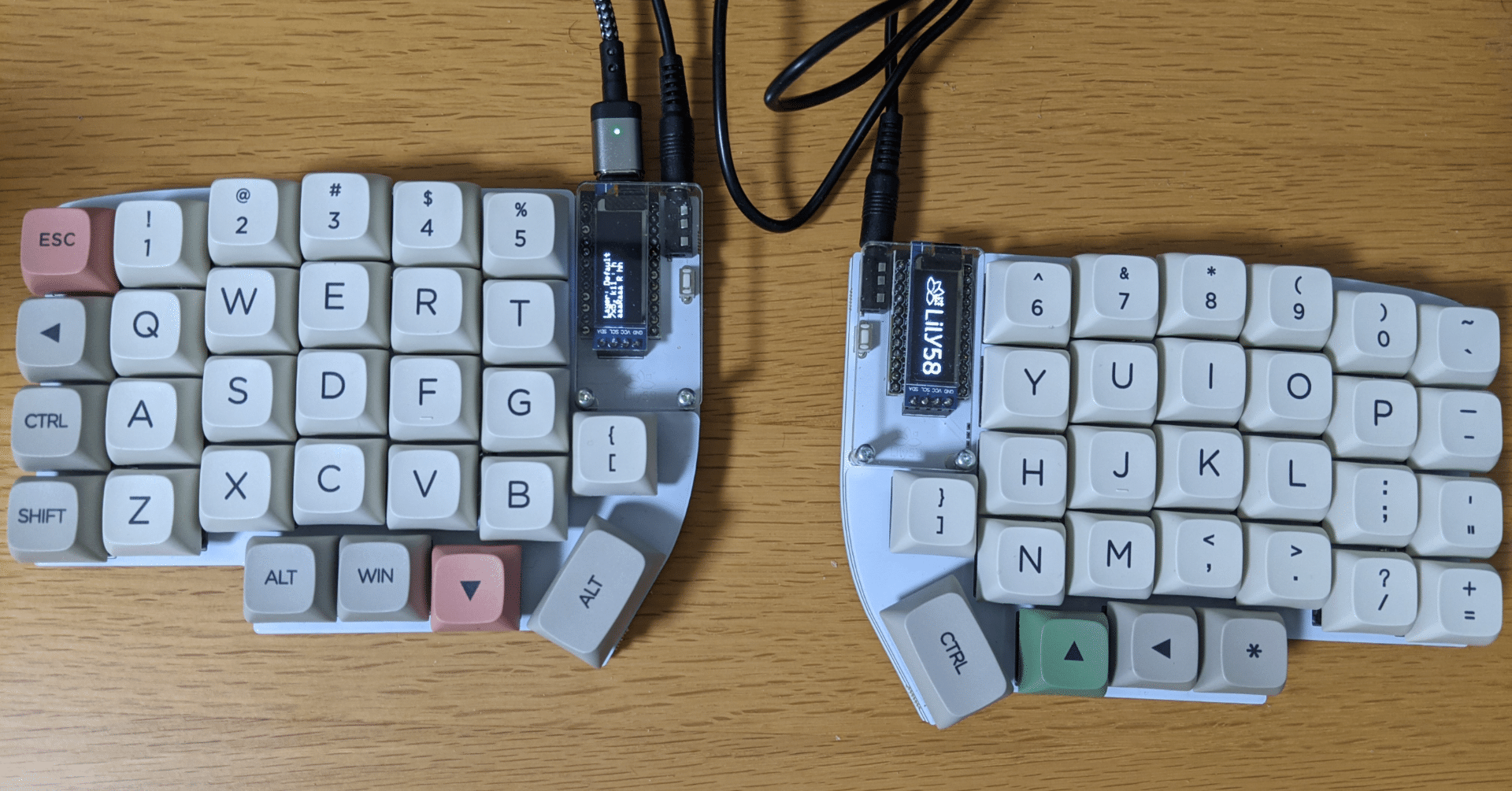 (951)USBケーブル 青 KK 自作キーボード