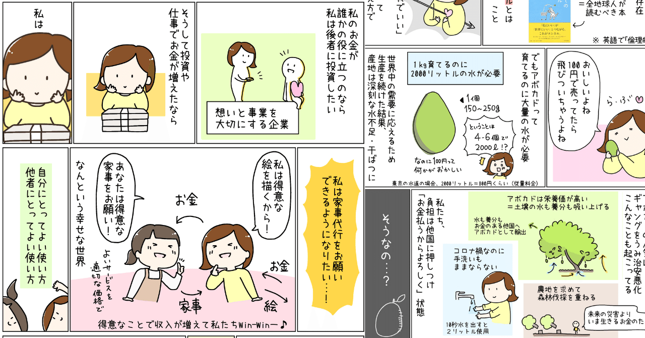 お金を受け取るのが苦手だった私が いま考えていること 島田 あや イラスト Note