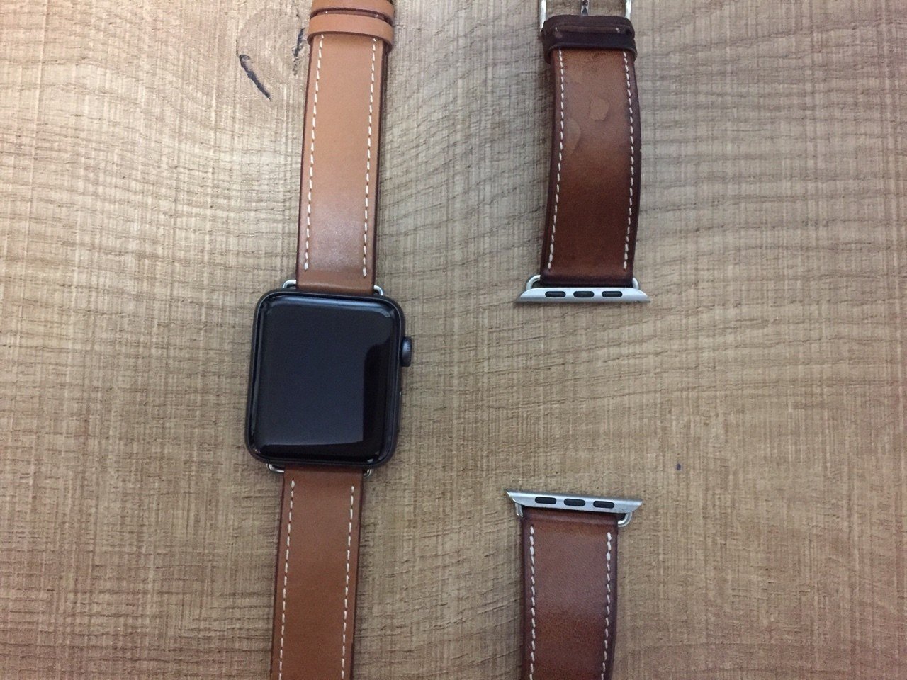 ▪️美品•本物▪️Apple Watch HERMES ベルト 革▪️ - iPhone用ケース