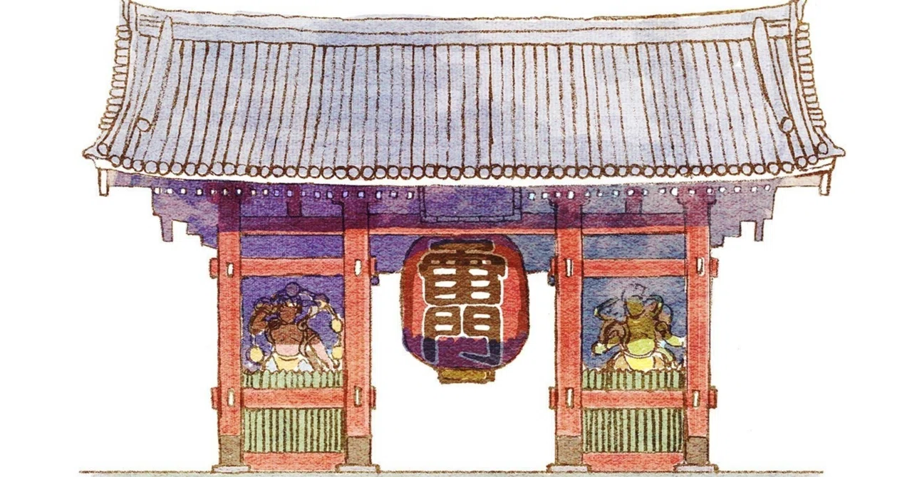 風と雷の浅草寺｜うきこ