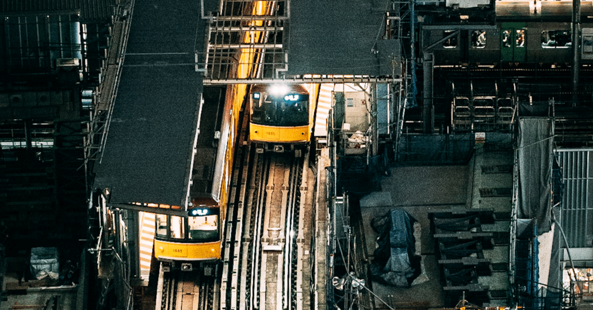 激安通販サイト 鉄道のある風景#1｜yanasnap 街×鉄道 絵画