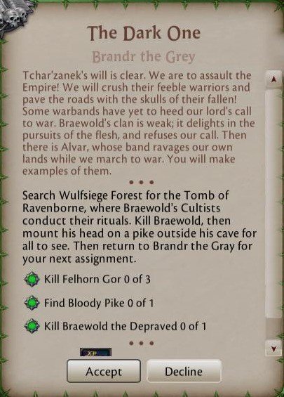 Warhammeronlineだいすき Chaos 1 Shinwiki Note