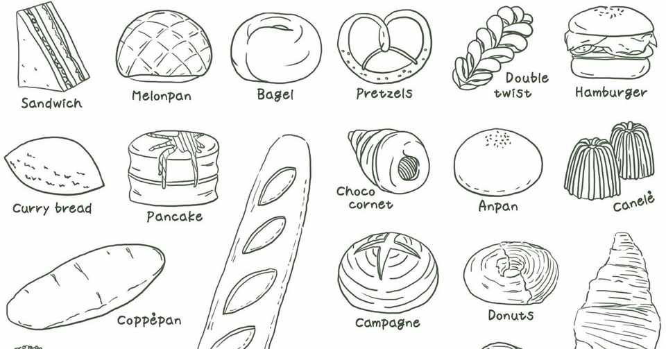 初めまして パン好きイラストレーターです Garasha Bread Note