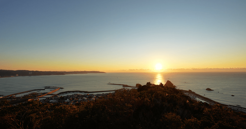 自然のこと16 [自然音と4K映像] 魚見塚展望台の朝日（千葉）の早朝／2021.10.23／霜降