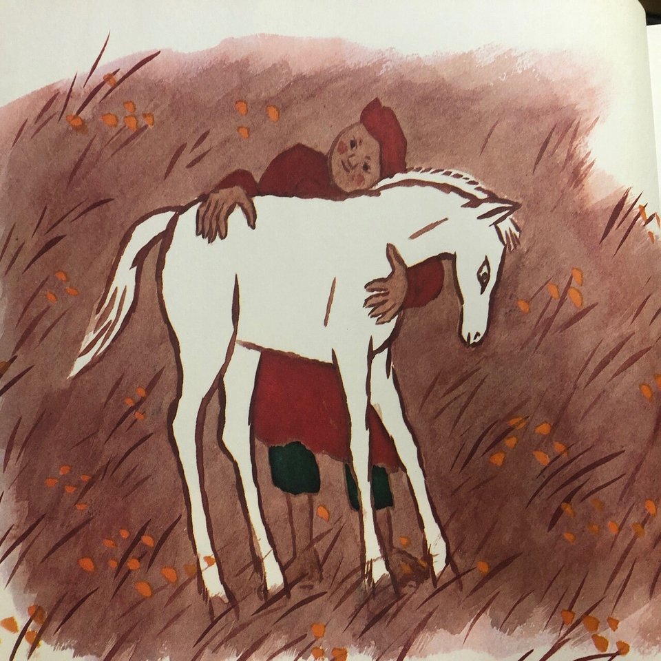 モンゴル民話 『スーホの白い馬』 大塚勇三 再話 赤羽末吉 画 複音館