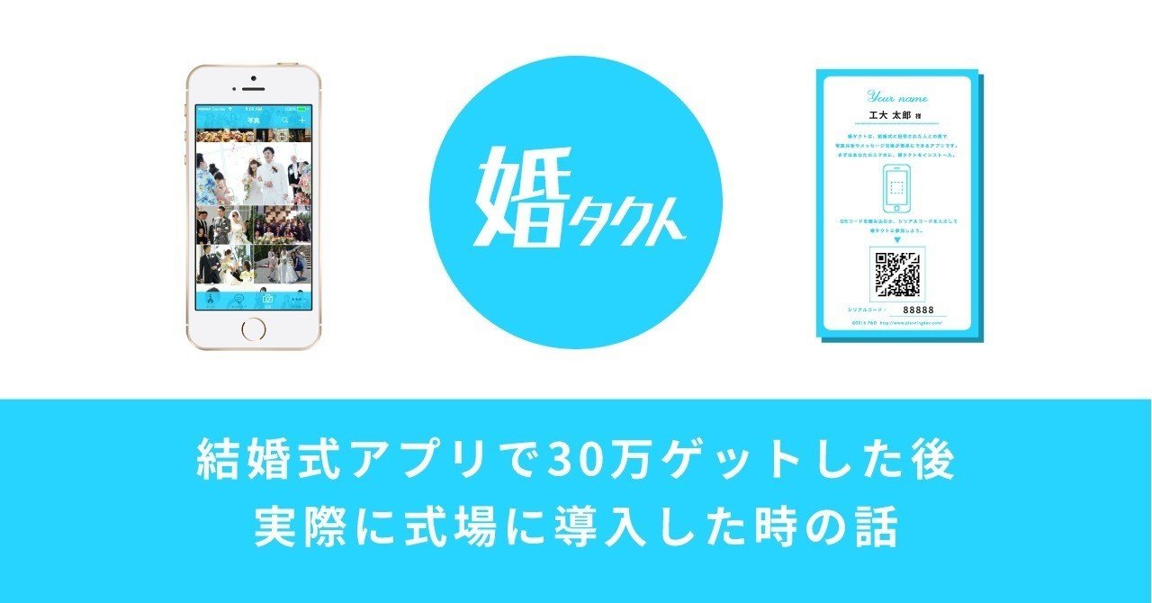 結婚式アプリで30万ゲットした後 実際に式場に導入した時の話 おかむー No Plan株式会社ceo Note