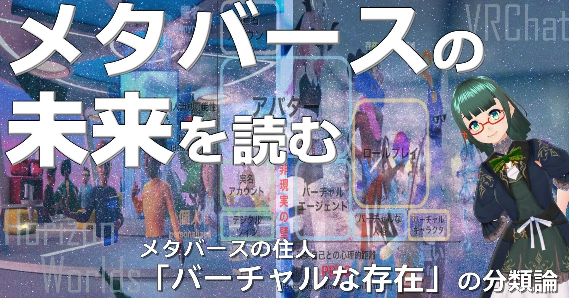 メタバースの未来を読む：メタバースの住人「バーチャルな存在」の分類
