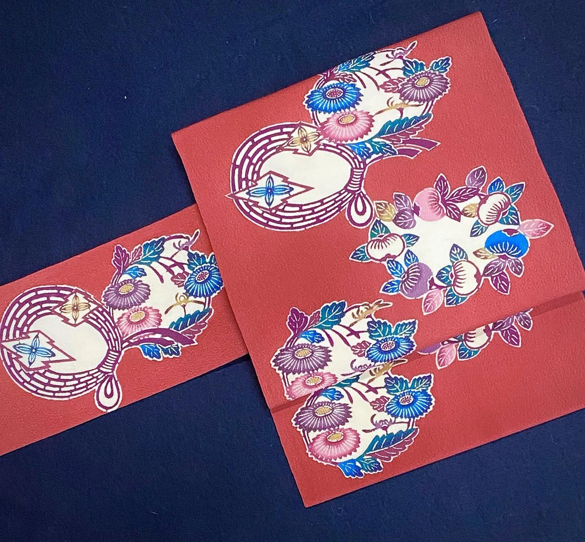 故伊差川洋子作紅型名古屋帯｜夢吉きもの