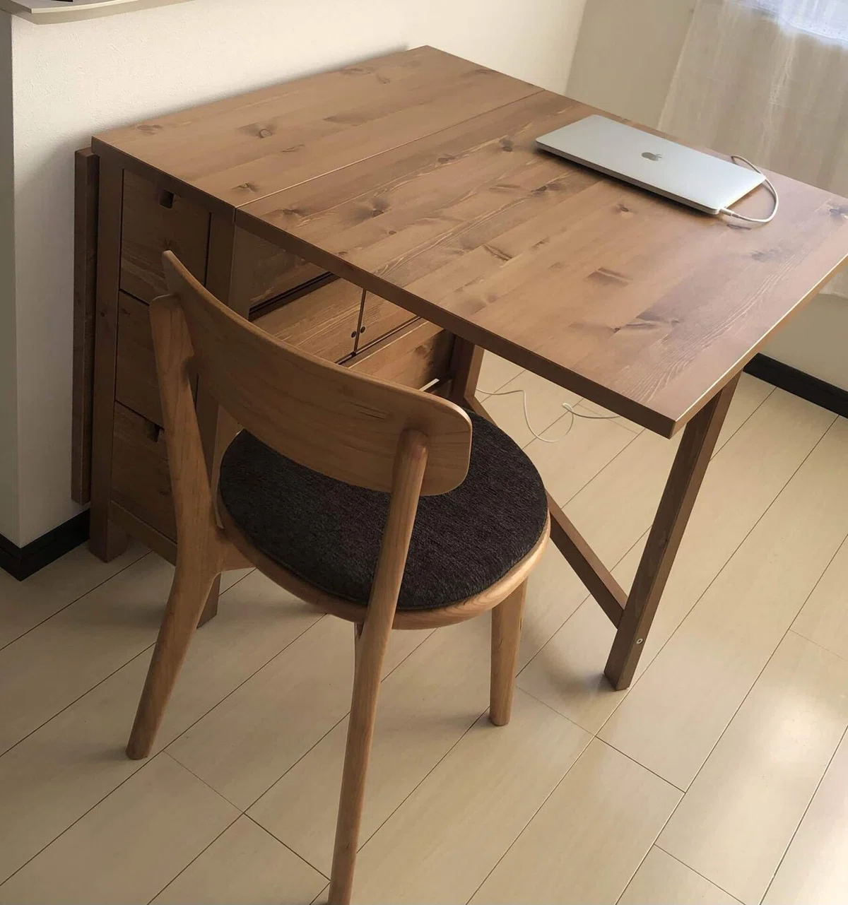 完成！IKEA ダイニングテーブル 『ノールデン』｜sachiwau