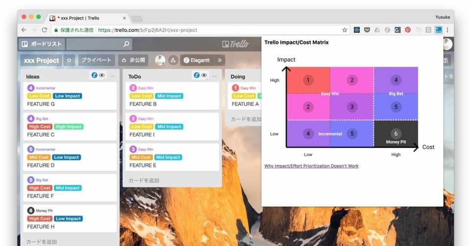 Trello で施策の優先度決めを超高速でやる 地図川さん ヌノカワユウスケ Sora Note